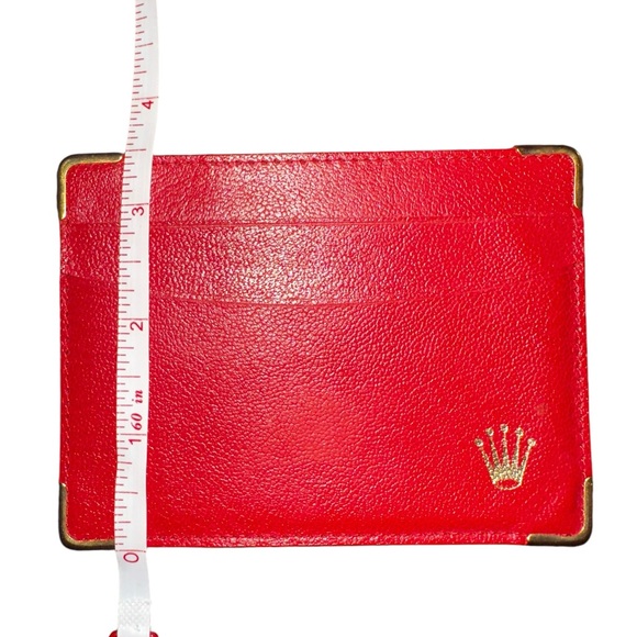 Vintage Rolex Red Leather Card Holder/Document Holder - Picture 7 of 10